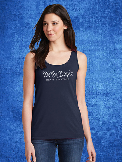 We the People Navy Blue Unisex Tank Top