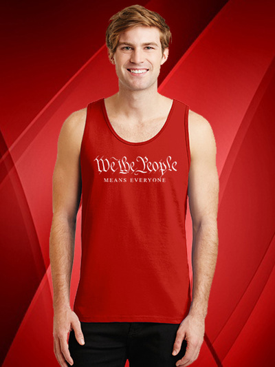 We the People Red Tank Top