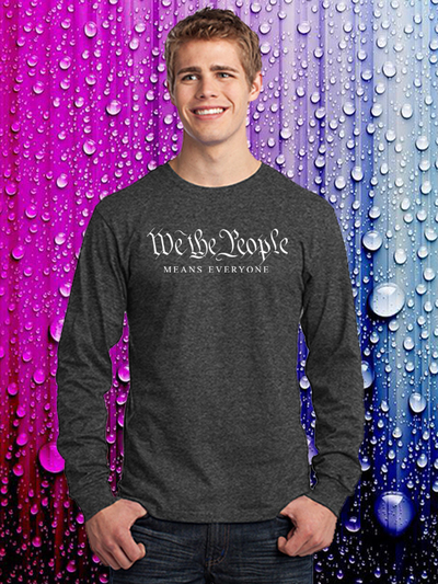 We the People Dark Heather Grey Long Sleeve T-shirt