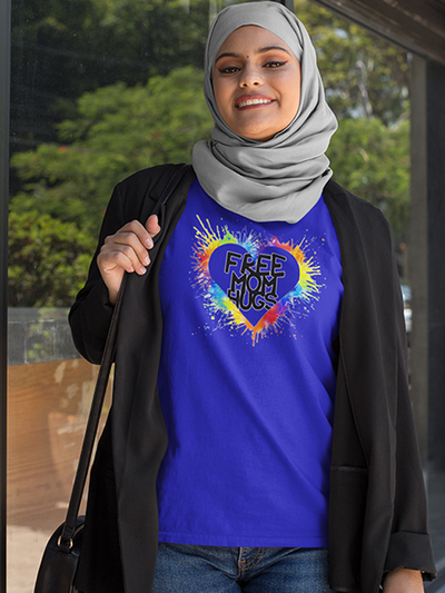 Free Mom Hugs Cobalt Blue T-shirt