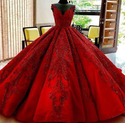 Straps Burgundy Red Ball Gown Bithday Dresses Pageant Dress Prom Gowns with Appliques