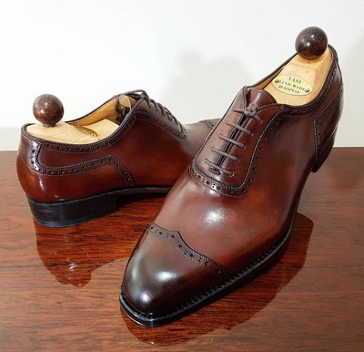 Handmade Brown Stylish Leather Lace Up Shoes For Men's