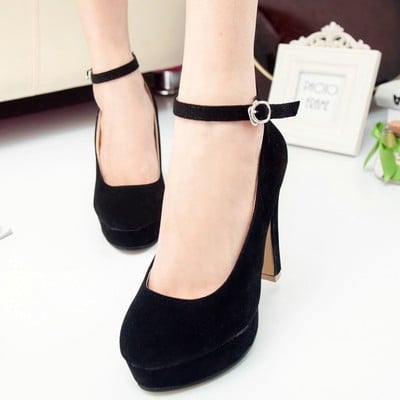 Mary Jane Black High Heels