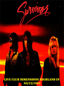 SURVIVOR Live Club Dimensions Highland IN 03.12.1994 DVD