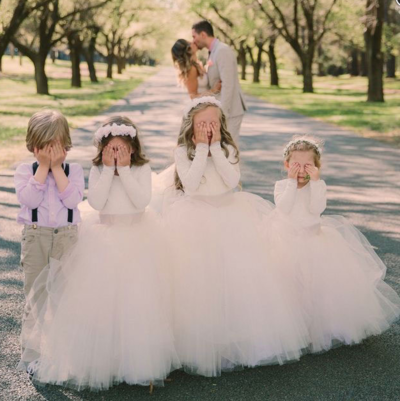 Cute Ivory Long Sleeves Tulle Flower Girl Dresses