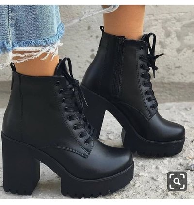 Winter Black New Martin Boots Women Plus Velvet Boots Thick Heel High Heel Women's Shoes Short Boots Hot F6752