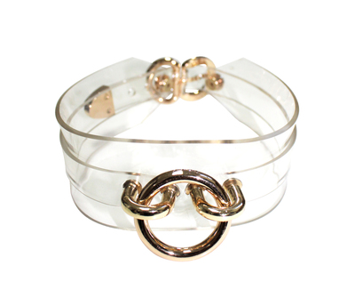 OH Choker ( Clear + Gold )