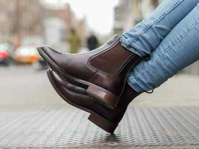 Handmade Men's Chocolate Brown Ankle Chelsea Leather Boot
