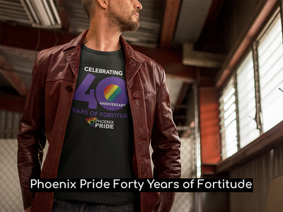 Phoenix Pride 2020 Official T-Shirt, Unisex Black
