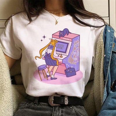 Sailor Moon Game Over Print Tee