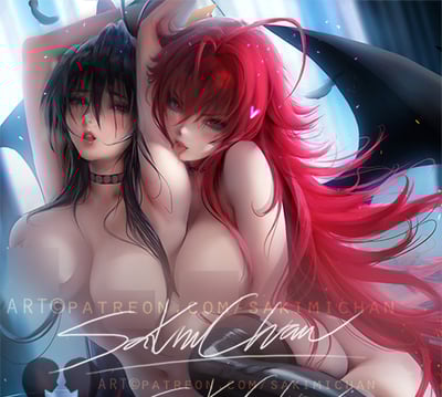 Akeno x Rias N-SFW Poster #N39
