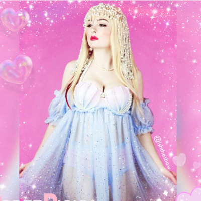 Pastel Fairy Pearl Mermaid Summer Swimsuit