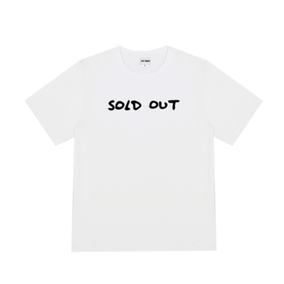 Free Shipping-"SOLD OUT" TEE IN WHITE