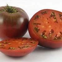 Faelan's First Snow Variegated Cherokee Purple Heirloom Tomato Premium Seed Packet - Thumbnail 1