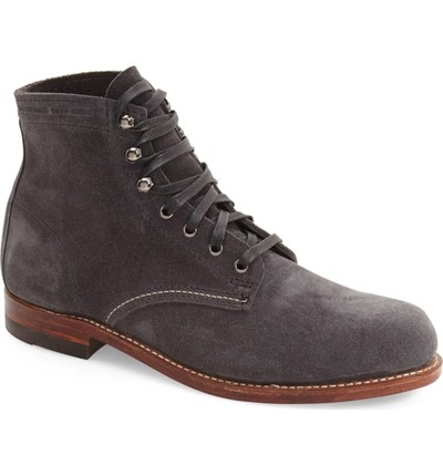 Handmade Men Gray Suede Ankle Boots, Men Casual Boots, Men Lace Up Boots