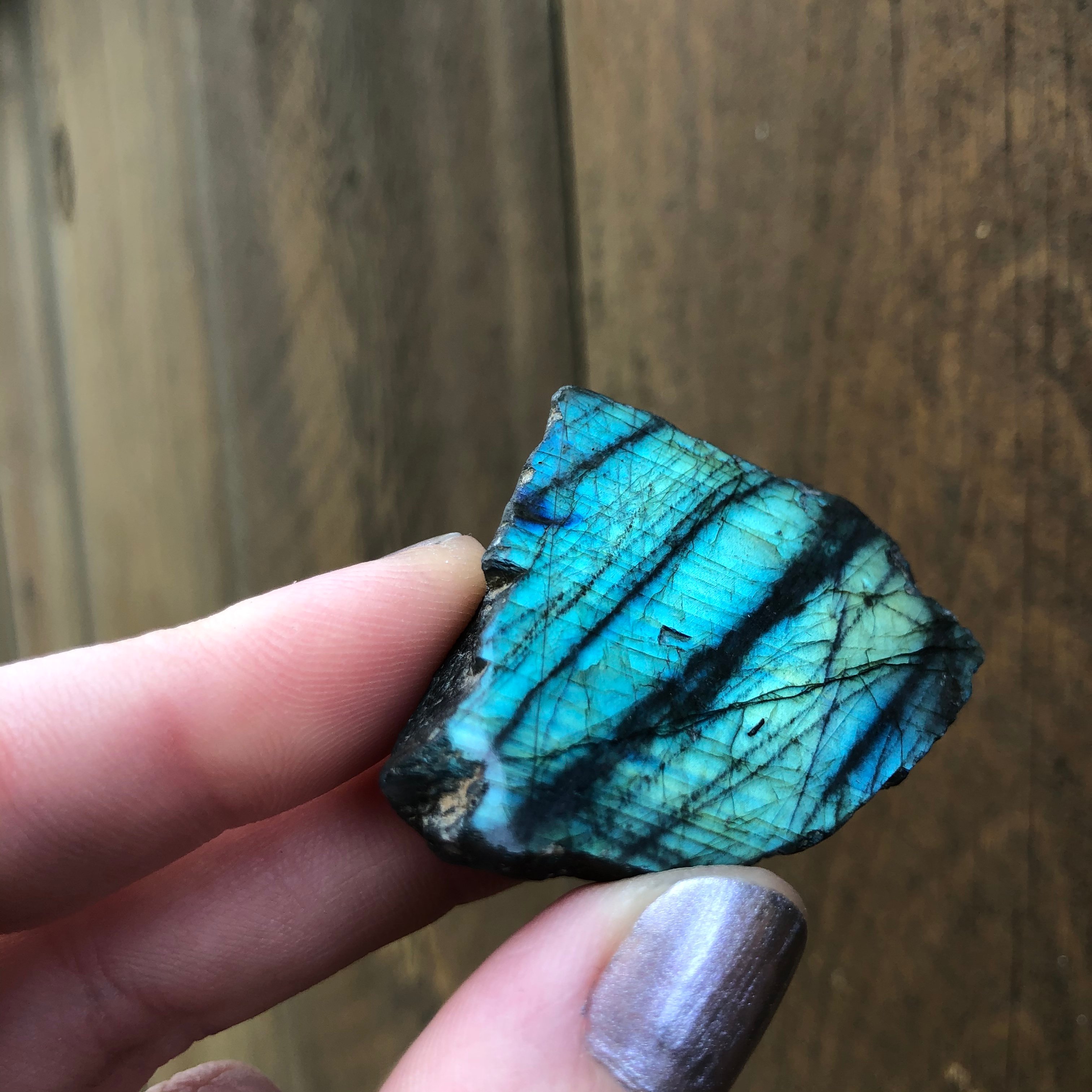 Sea-green Blue Labradorite Stone