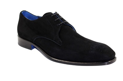 New Handmade Franco Men’s Diego Black Suede Oxfords Shoes