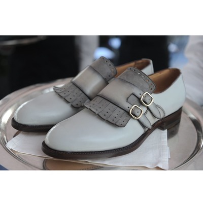 Handmade Men's Brogue, Fringes, Monk Strap Dress Shoes, Real Leather Shoes