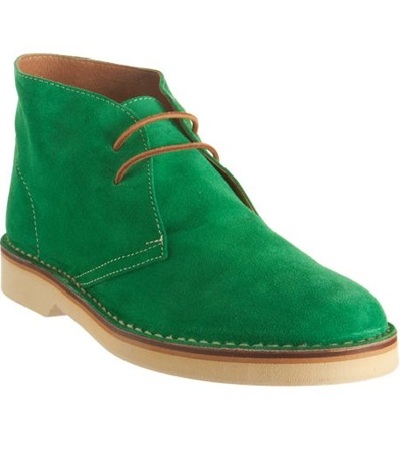 Handmade Men,s Customized High Ankle Green Color Chukka Genuine Leather Suede Boots Crepe Sole
