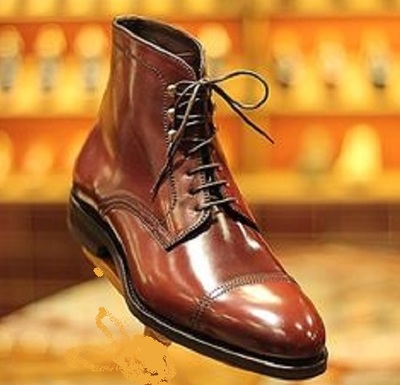 New Handmade Men’s Tan Ankle Wingtip Formal Casual Marching Military Boots