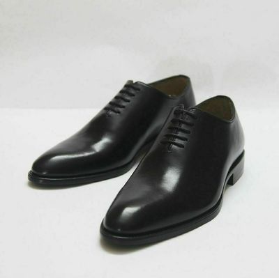 Dress Shoes Men Wholecut Oxford Black Formal Office Party Handmade Calf Leather