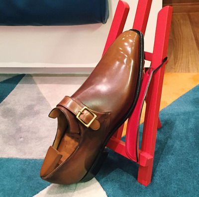 Stylish Latest Handmade Brown Single Monk Strap Customize Shoes Collection For Men