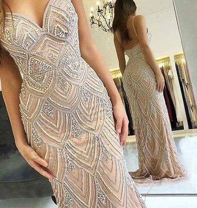 Luxurious Sheath Long Prom Dresses