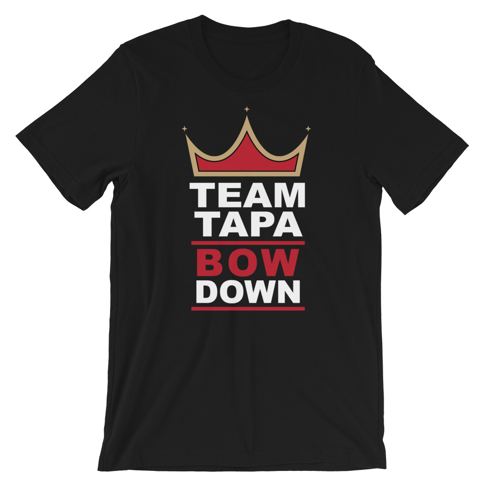 Bowdown black graphic tee