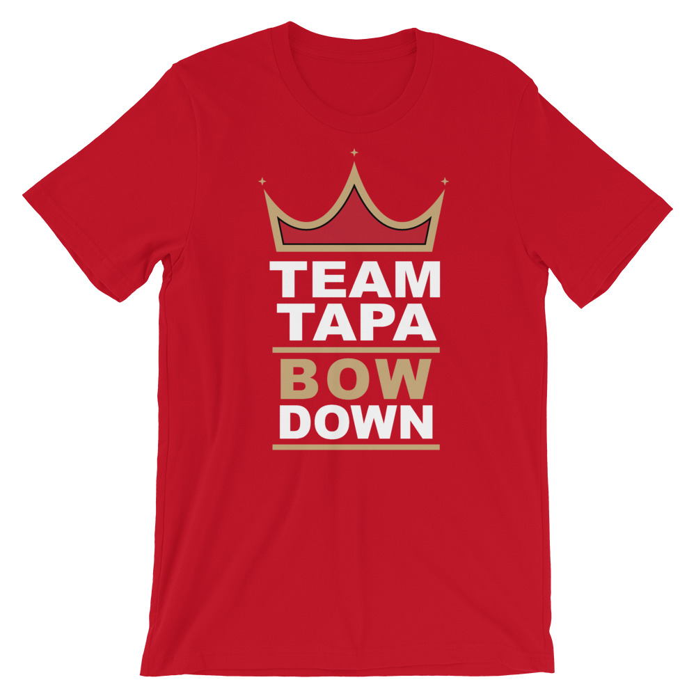 Bowdown red graphic tee
