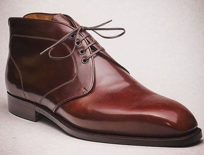 handmade leather Men's Chukka boots Custom leather Jodhpurs boots for men