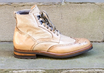 Handmade leather lace up dress boots for men lace up boots custom made man boots