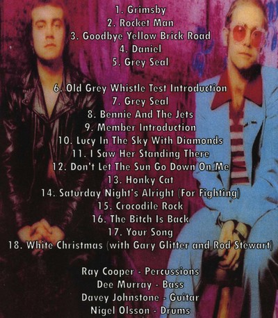 ELTON JOHN CARIBOU Live 1974 Live at Hammersmith Odeon,London 24th December 1974 DVD