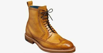 Custom Made Genuine Leather Oxford Brogue Custom March Boots for Men