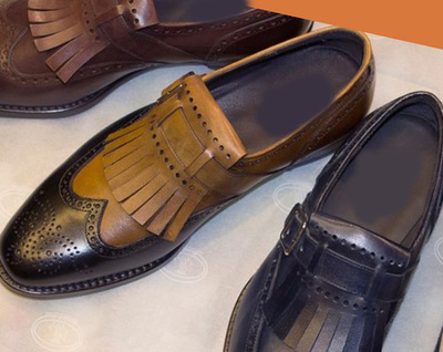 Latest Black Brogue Handmade Wing Tip Tassels Loafer Casual Shoes In Genuine Leather For Gentleman