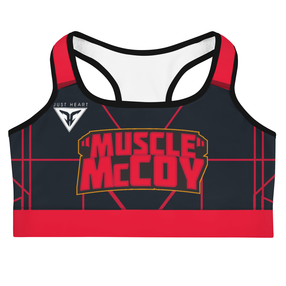 Muscle McCoy red sports bra