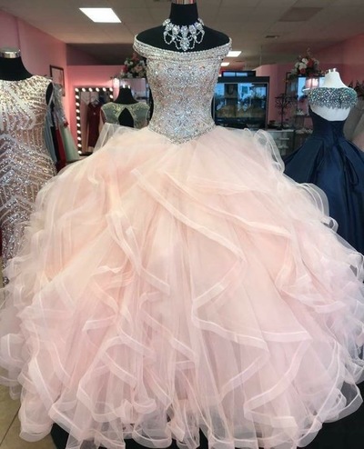 Pink Ball Gown Quinceanera Dresses Princess Gown Birthday Dress
