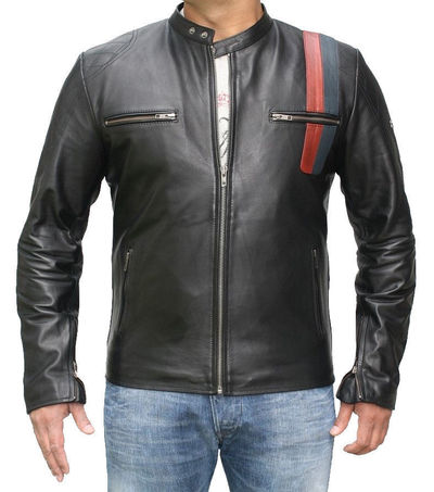 Men's Bespoke Speed Fashion Leather Jacket Real Cowhide Men Leather Jacket