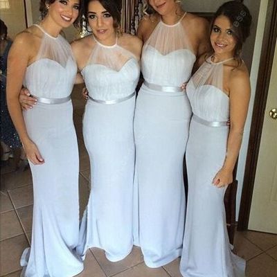 Simple mermaid bridesmaid dress,bridesmaid dresses - Thumbnail 4