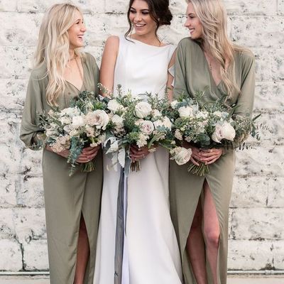 Boho bridesmaid dresses,chiffon a-line bridesmaid dress, chiffon bridesmaid dresses, long bridesmaid dress - Thumbnail 5