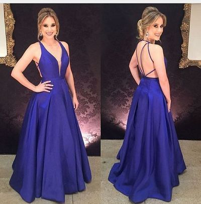 Royal Blue Long Prom Dresses for Women Formal Dress