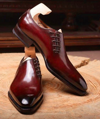 New Men Formal Leather Shoes, Men's Maroon Dress Leather Shoes 2020