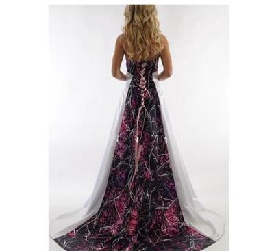 New Arrival Camo Wedding Dresses Halter A Line Pleated Satin Long Lace Up back Country Style Wedding Bridal Dress Custom Made,505
