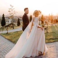 Unique Ivory Boho Wedding Dresses, Long Beach Wedding Dresses,512 - Thumbnail 2