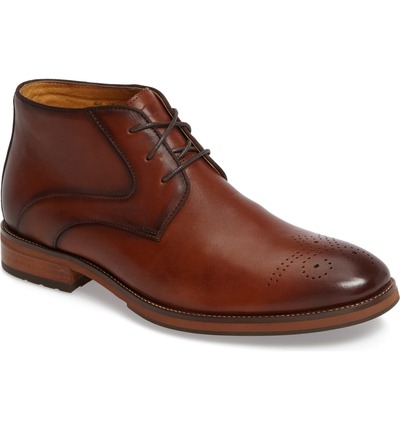 Handmade Men’s Brown charming chukka boot features sleek full-grain leather and a cushioned footbed