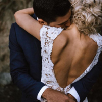 2019 Backless Lace Wedding Dresses,Wedding Dress,Custom Made Wedding Gown,514 - Thumbnail 1