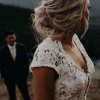 2019 Backless Lace Wedding Dresses,Wedding Dress,Custom Made Wedding Gown,514 - Thumbnail 2