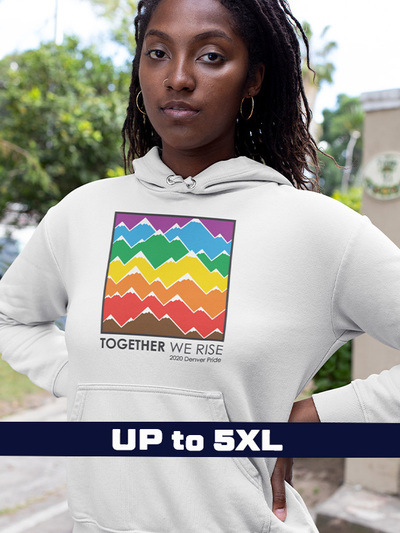 Denver Pride 2020 Official White Hoodie
