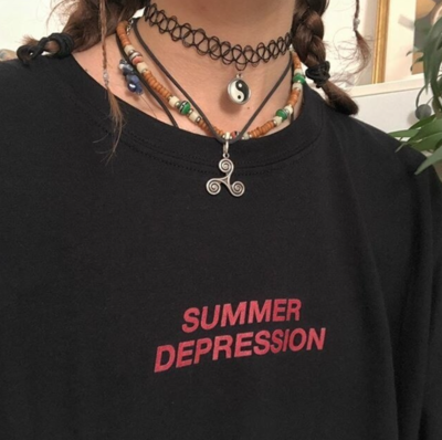 Free Shipping-"SUMMER DEPRESSION" TEE