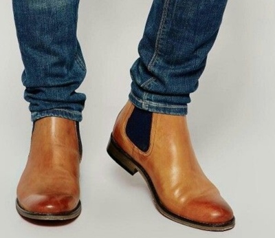 Mens Decent Chelsea Ankle High Boot Collection Tan Brown Leather Boot