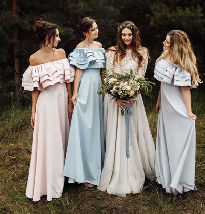 Elegant Bateau Long Bridesmaid Dresses Under 100